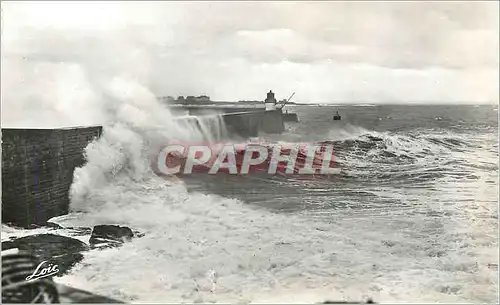 Cartes postales moderne Quiberon Port Maria la Jetee par Grande Maree