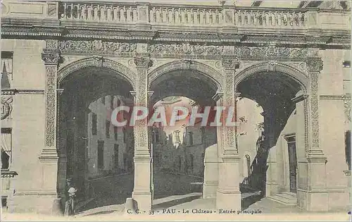 Cartes postales Pau le Chateau Entree Principale