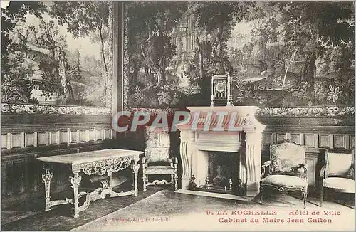 Cartes postales La Rochelle Hotel de Ville Cabinet du Maire Jean Guiton