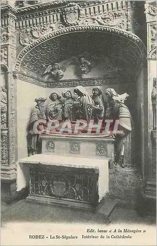 Ansichtskarte AK Rodez le St Sepulore Interieur de la cathedrale