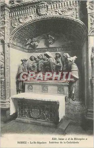 Cartes postales Rodez le St Sepulore Interieur de la cathedrale
