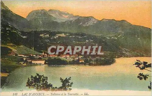 Cartes postales Lac d'Annecy Talloires et la Tournette