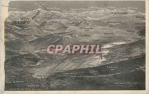 Cartes postales Annecy Ligne d'Aix les Bains