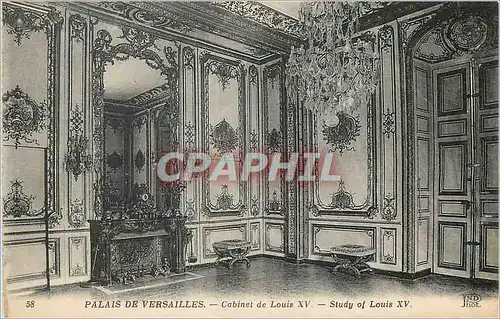 Ansichtskarte AK Palais de Versailles Cabinet de Louis XV