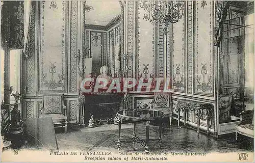 Cartes postales Palais de Versailles Salon de reception de Marie Antoinette