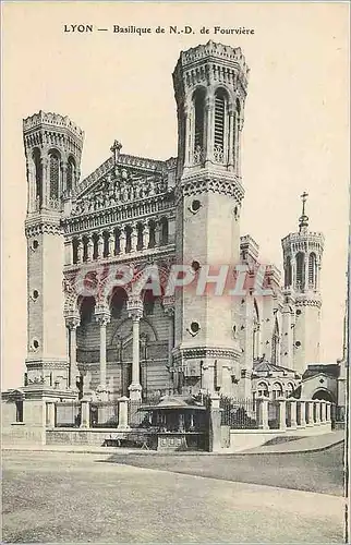 Cartes postales Lyon Basilique de N D de Fourviere