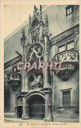 Cartes postales Nancy Entree du Musee Lorrain