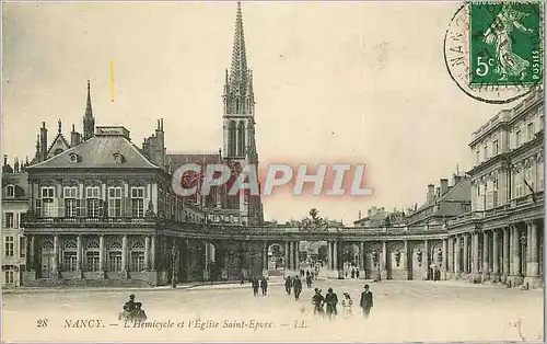 Ansichtskarte AK Nancy L'Hemicycle et l'Eglise Saint Epvre