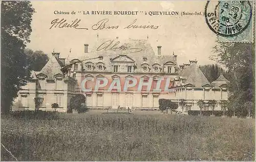 Cartes postales Chateau de La Riviere Bourdet a Quevillon (Seine Inf)