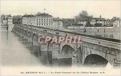Cartes postales Saumur (M et L) Le Pont Cassart vu de l'Hotel Budan