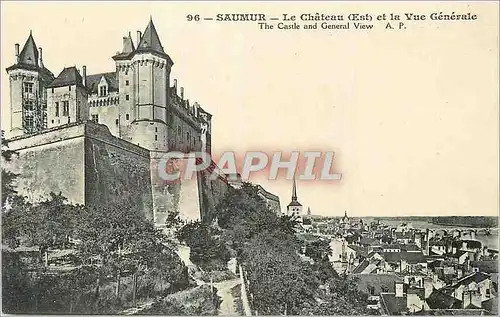 Cartes postales Saumur Le Chateau (Est) et la Vue Generale