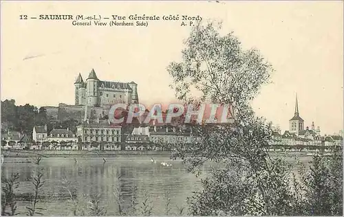 Cartes postales Saumur (M et L) Vue Generale (cote Nord)