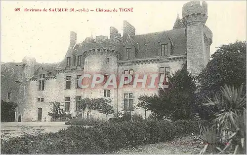 Cartes postales Saumur (M et L) Environs Chateau de Tigne