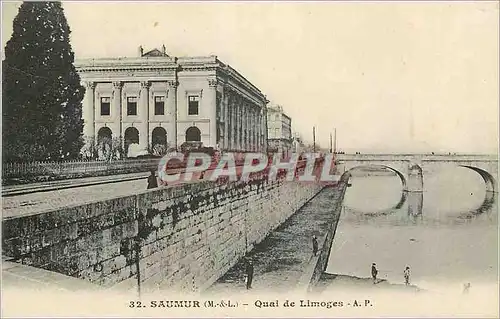 Cartes postales Saumur (M et L) Quai de Limoges
