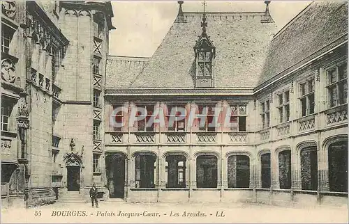 Cartes postales Bourges Palais Jacques Coeur Les Arcades