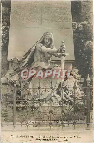 Ansichtskarte AK Angouleme Monument Commemoratif de 1570 Maeguerite de Valors