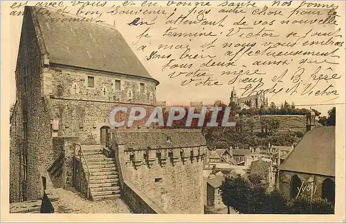 Ansichtskarte AK Bretagne Fougeres (Ille et Vilaine) La TourRaoul (XVe) et le Chemin de ronde La Douce France