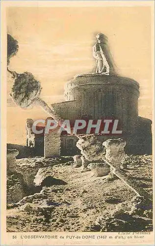 Cartes postales L'Obsevatoire du Puy de Dome (1467) en hiver