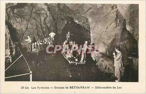 Cartes postales Les Pyrenees Grottes de Betharram Debarcadere de Lac