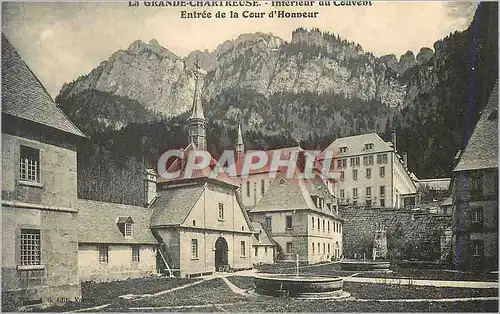 Cartes postales La Grande Chartreuse Interieur du Couvent Entree de la Cour d'Honneur