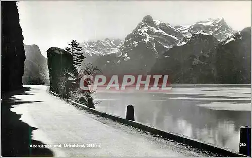 Cartes postales moderne Axenstrake und Urirotstock Schnarrwyler Souvenir Chapel bridge Lucerne