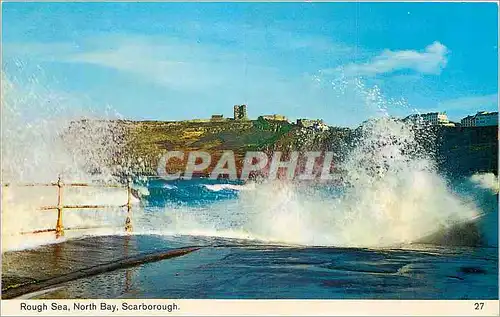 Cartes postales moderne Rough Sea North Bay Scarborough