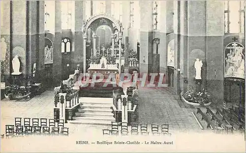 Ansichtskarte AK Reims Basilique Sainte Clotilde Le Maitre Autel