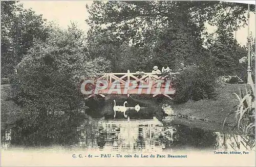 Cartes postales Pau Un coin du Lac du Parc Beaumont