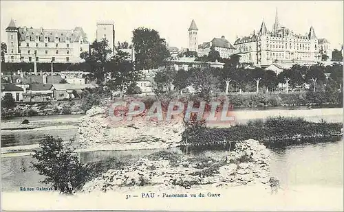 Cartes postales Pau Panorama vu du Gave