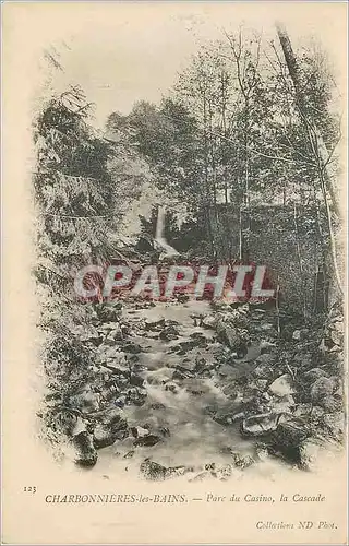 Cartes postales Charbonnieres les Bains Parc du Casino La Cascade