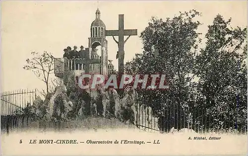 Cartes postales Le Mont Cindre Observatoire de l'Ermitage Christ