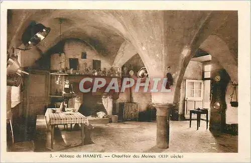 Cartes postales Abbaye de Hambye Chauffoir des Moines (XIIe siecle)