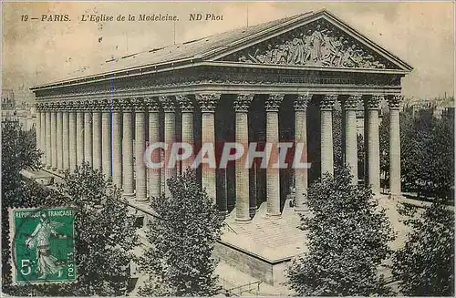 Cartes postales Paris L'Eglise de la Madeleine