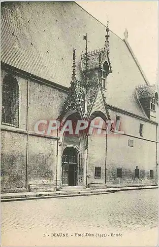 Cartes postales Beaune Hotel Dieu (1443) Entree