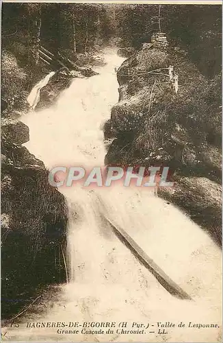 Cartes postales Bagneres de Bigorre (H Pyr) Vallee de Lesponne Grande Cascade du Chiroulet