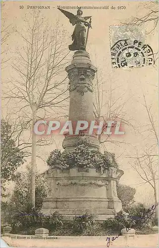 Cartes postales Perpignan Monument commemoratif de 1870