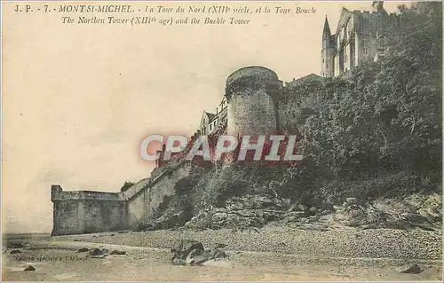 Ansichtskarte AK Mont St Michel La Tour du Nord (XIIIe siecle et la Tour Boucle)