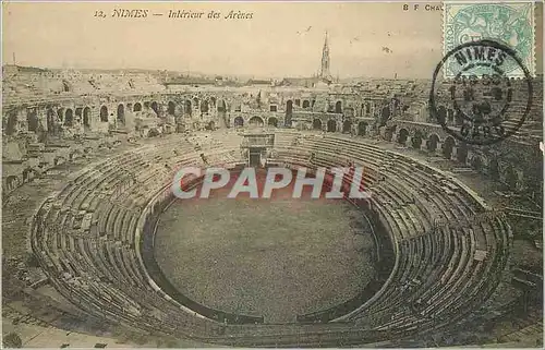 Cartes postales Nimes Interieur des Arenes