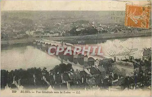 Ansichtskarte AK Blois Vue Generale vers la Loire