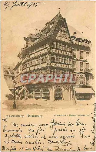 Ansichtskarte AK Strassburg Strasbourg Kammerzell Maison Kammerzekk