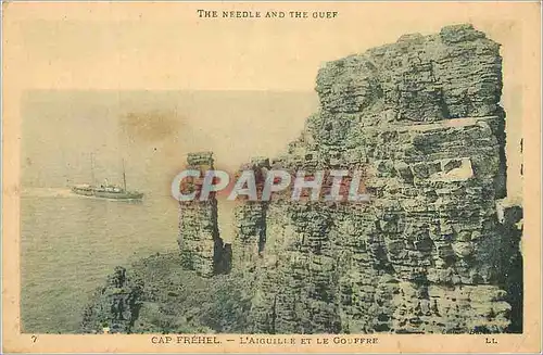 Cartes postales The Needle and the Guef Cap Frehel L'Aiguille et le Gouffre Bateau