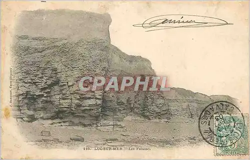 Cartes postales Luc sur Mer Les Falaises