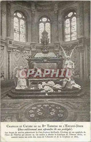 Cartes postales Chapelle et Chasse de la Be Therese de l'Enfant Jesus (dues entierement aux offrandes de ses pro