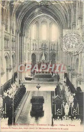 Ansichtskarte AK La Grande Trappe (Orne) L'Interieur de l'Eglise Office de Tierce