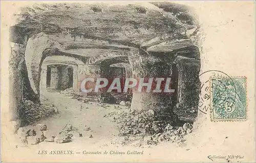Cartes postales Les Andelys Casernales de Chateau Gaillard (carte 1900)
