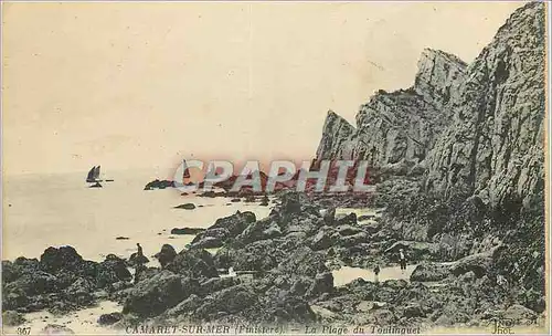 Ansichtskarte AK Camaret sur Mer (Finistere) La Plage du Toulinguet