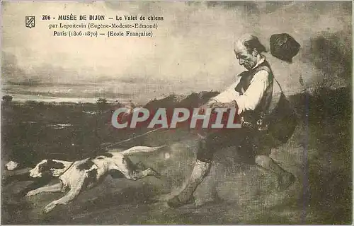 Cartes postales Musee de Dijon Le Valet de chiens par Lepoitevin (Eugene Modeste Edmond) Paris (18�6 1870)(Ecole