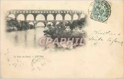 Cartes postales Le Pont du Gard (carte 1900)
