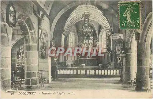 Cartes postales Locquirec Interieur de l'Eglise