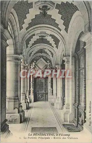 Cartes postales La Benedictine a Fecamp La Porterie Principale Entree des Visiteurs